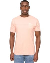 Duck and Cover - Seamtext T-shirt (koraal) - Lyst