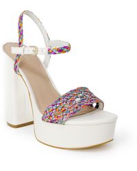 Guess - Platform Heeled Sandals Fl5Mss7065 - Lyst