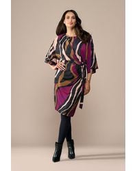 Mart Visser - Milan Print Jurk Dark Berry - Lyst