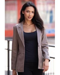 Ashwood Leather - 'Lucia' Real Fashion Single Breasted Blazer - Lyst