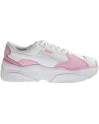 PUMA - Storm.y Sorbet Lace-up White Synthetic S Trainers 372174 01 - Lyst