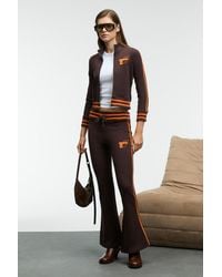 Grimelange - Crop Mandarin Collar Zipper Sweatshirt - Lyst