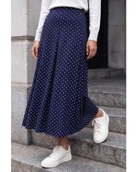 Roman - Polka Dot Midi Skirt - Lyst