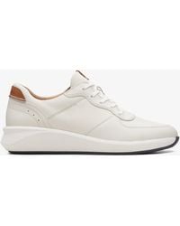 Clarks - Un Rio Sprint Combination Leather Trainers - Lyst