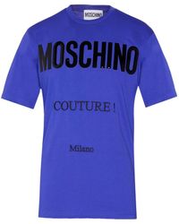 Moschino - Couture Gloss Logo T-Shirt Cotton - Lyst