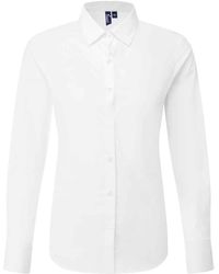 PREMIER - Ladies Recyclight Poplin Long-Sleeved Formal Shirt - Lyst
