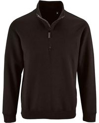 Sol's - Stan Contrast Zip Neck Sweatshirt - Lyst