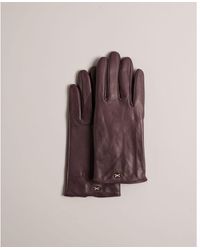 Ted Baker - Bowsii Bow Detail Leather Glove - Lyst