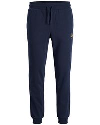 Jack & Jones - Regular Fit Cotton Made Sweatpants With Ribbed Cuffs - Lyst