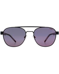BOSS - Hugo By Rond Mat Zwart Rood Spiegel Hg 1196/s - Lyst