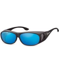 Montana - Rectangle Fit Over Matte Revo Mirror Polarized Fo2 - Lyst