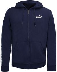 PUMA - Long Sleeve Zip Up Hooded Track Jacket 853356 06 Cotton - Lyst