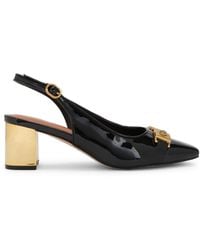Kurt Geiger - Patent Leather Kingsley Block Heel Heels - Lyst