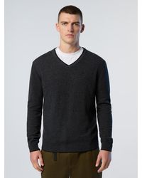 North Sails - Pullover V-Ausschnitt Mit Gesticktem Logo - Lyst
