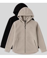 TOMMY LIFE - Plush Zip-Front Hooded Sweatshirt - Lyst
