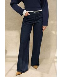 Hiccup - Wide Leg Raw Denim Jeans - Lyst