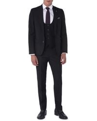 Harry Brown London - Harry London Alvin Three Piece Slim Fit Suit Wool - Lyst