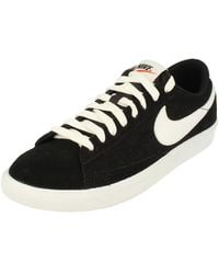 Nike - Blazer Low Premium Vntg Suede 'black' - Lyst