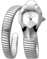 Just Cavalli - Glam Chic Septagon Dial Ladies Watch Stainless Steel - Lyst