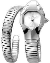 Just Cavalli - Glam Chic Septagon Dial Ladies Watch Stainless Steel - Lyst