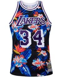 Mitchell & Ness - Nba Los Angeles Lakers 34 O'Neal Vest - Lyst