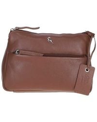 Ashwood Leather - 'Belfast' Compact Zip-Closure Crossbody Bag - Lyst