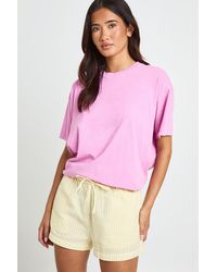 Boohoo - Tall Stripe Short Sleeve Shirt & Co-Ord - Lyst