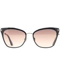 Tom Ford - Faryn Ft0843 01F Shiny Sunglasses Metal - Lyst