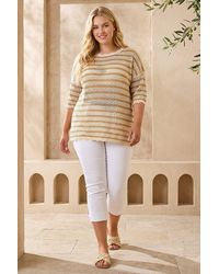 Roman - Curve Scallop Hem Stripe Knit - Lyst