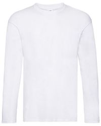 Fruit Of The Loom - Original Long-Sleeved T-Shirt Cotton - Lyst