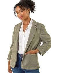 Roman - Petite Suedette Blazer - Lyst