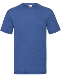 Fruit Of The Loom - "Valueweight" T-Shirt Für Herren (Retro Royal) - Lyst