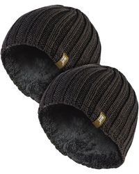 Heat Holders - Chunky Soft Winter Ribbed Hat - Lyst
