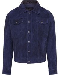 Infinity Leather - Goat Suede Jeans Jacket- Nurmes - Lyst