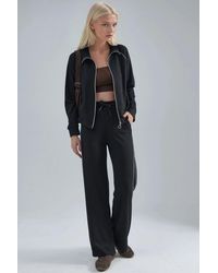 Hiccup - Modal Touch Zippered Sweatshirt & Pants Two-Piece Set - Lyst