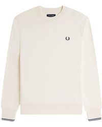 Fred Perry - Crew Neck Sweatshirt Tennis Cotton - Lyst