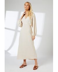 PRINCIPLES - Batwing Sleeve Midi Dress - Lyst