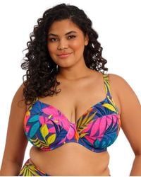 Elomi - Es803302 Porto Rafti Underwired Plunge Bikini Top - Lyst
