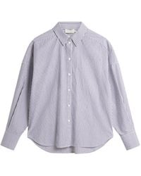 Ted Baker - Vinales Boyfriend Fit Striped Cotton Shirt - Lyst