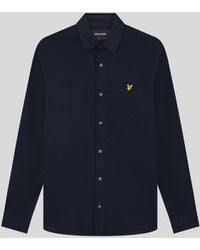 Lyle & Scott - Katoenen Oxford Jersey Overhemd - Lyst