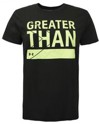 Under Armour - Greather Than T-Shirt Graphic Top 1356306 310 Cotton - Lyst