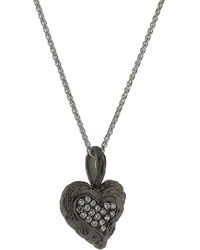 Orphelia - 'hazel' Dames 925 Sterling Zilveren Ketting Met Hangertje - Lyst