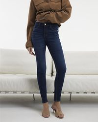 River Island - Skinny Jeans Sculpt Trousers Cotton - Lyst