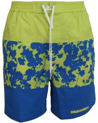 DSquared² - Dsqua² Logo Print Beachwear Shorts Swimwear - Lyst