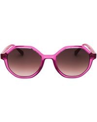 Moschino - Love Fuchsia Sunglasses - Lyst