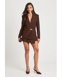 Boohoo - Trim Oversized Tailored Blazer - Lyst