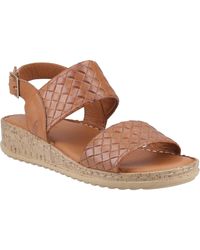 Hush Puppies - Ebony Woven Leather Sandals - Lyst