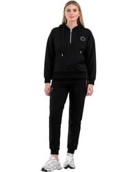 Tom Barron - Damen-Trainingsanzug-Set Mit Halbem Reißverschluss Und Kängurutasche, Stilvoller Trainingsanzug-Set Mit Logo-Details - Lyst