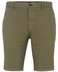 HUGO - David222Sd Solid Chino Shorts - Lyst