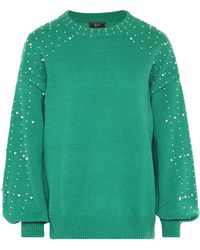 faina - Pullover Mit Perlen Damen - Lyst